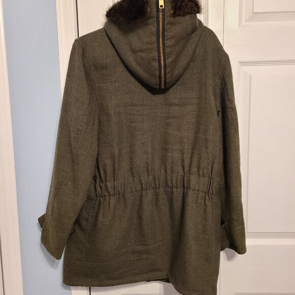 Smythe wool blend jacket with faux fur - Picture 6 of 13